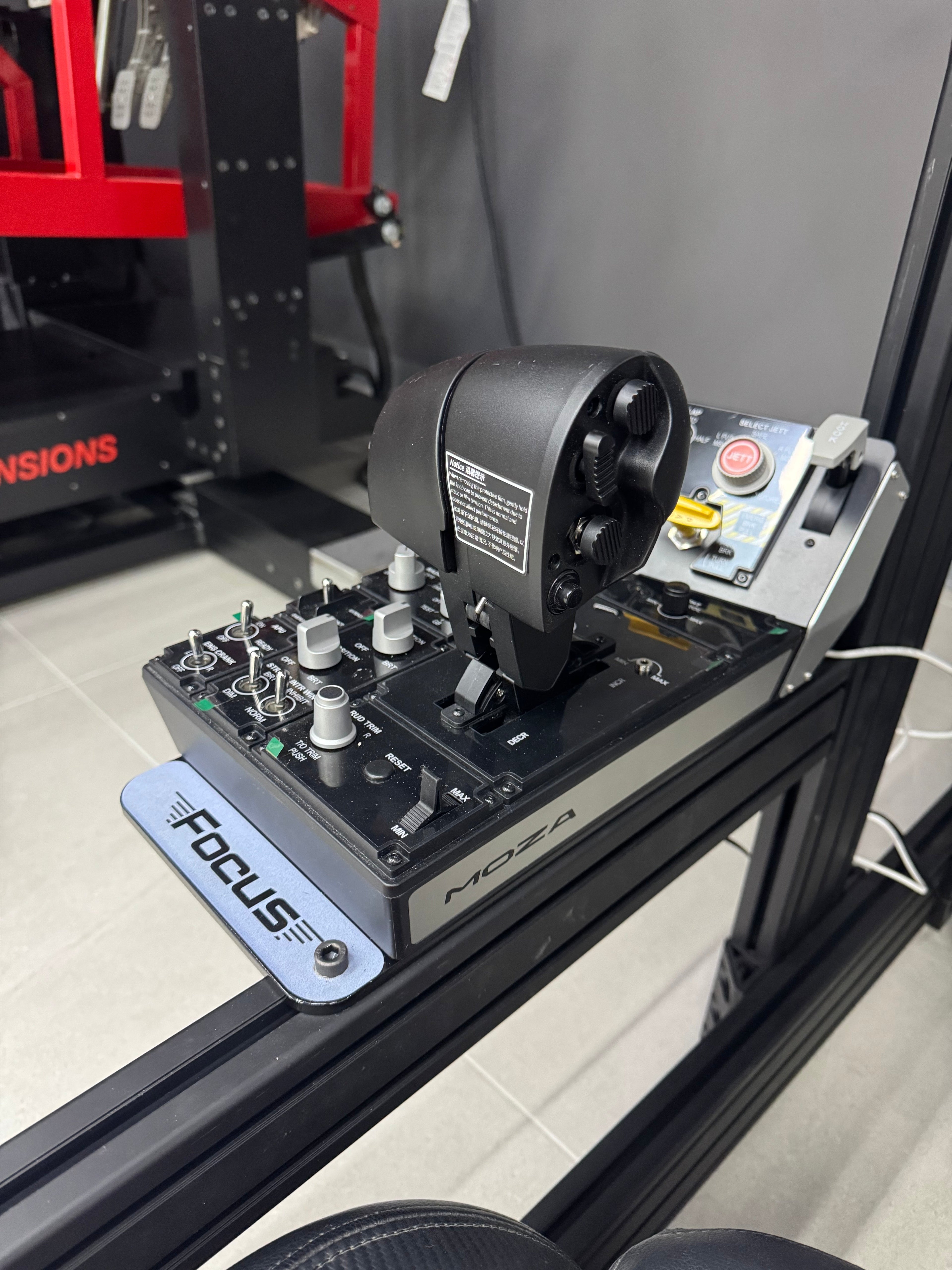 Focus Sim Racing Rig Mounting Plate for MOZA MTP Throttle
