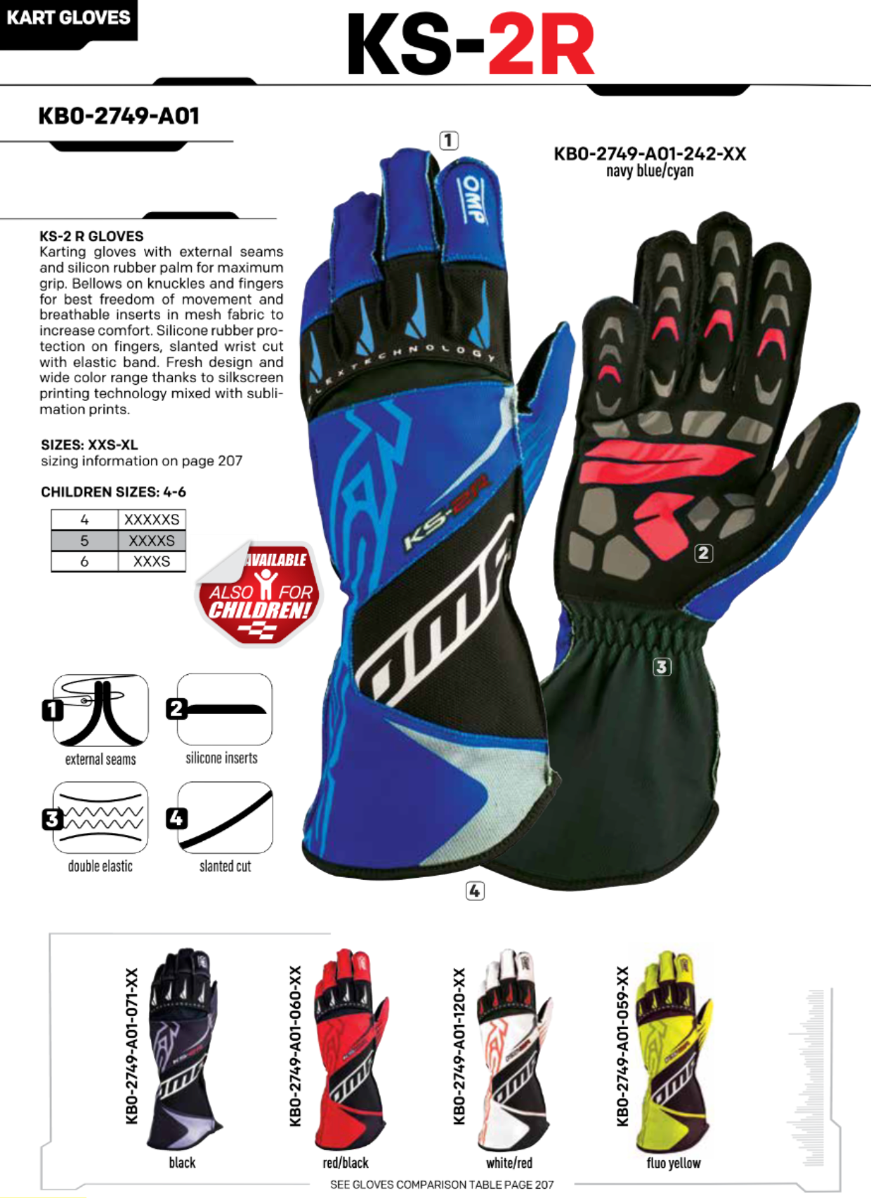 OMP KS-2R Kart Racing Gloves | CIK-FIA Level 2