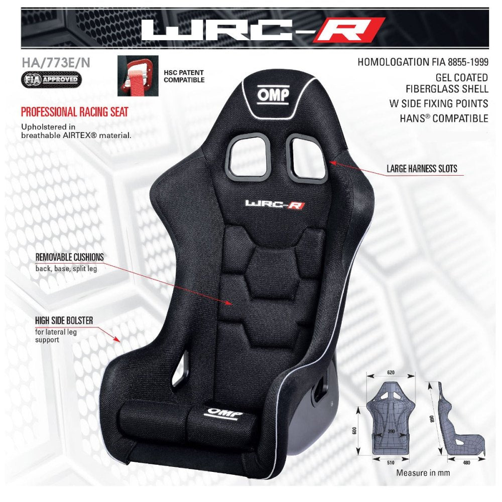 OMP WRC-R Racing Seat | Regular or XL