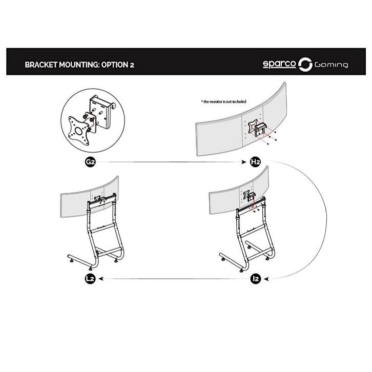 Sparco Monitor Stand | Evolve Sim Racing Chassis Accessory